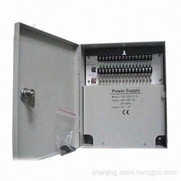 CCTV Camera Power Supply Protection Box with PTC Fuses and LED Indication Lights, 120, 240W